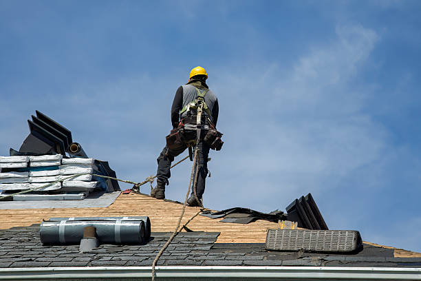Professional Roof Installation technician working in Georgetown, MS